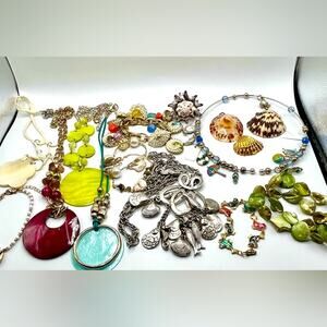 Beach jewelry lot, necklaces, bracelets, pendants, ring